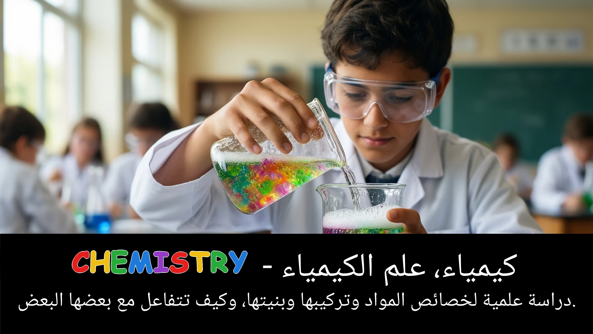 Arabic Illustration for chemistry